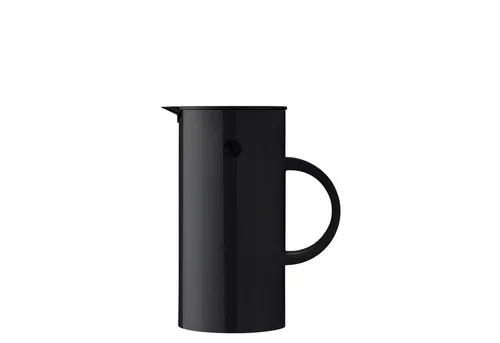 Stelton Isolierkanne EM77 0,5 Liter - Doppelwandige Kaffeekanne mit Glaseinsatz, elegantes Vintage-Design und praktischer Magnetverschluss