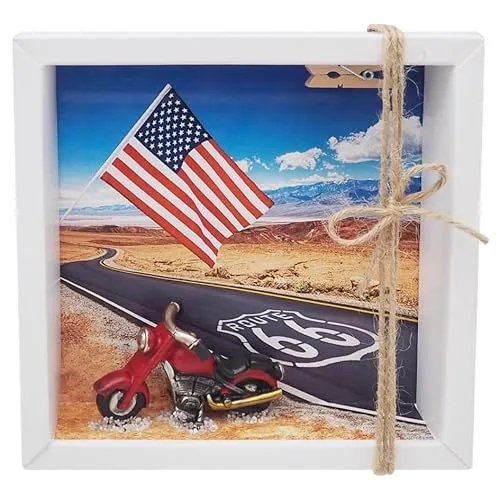 ZauberDeko Geldgeschenk Verpackung Geldverpackung Motorrad Route 66 Motorradurlaub USA Reise