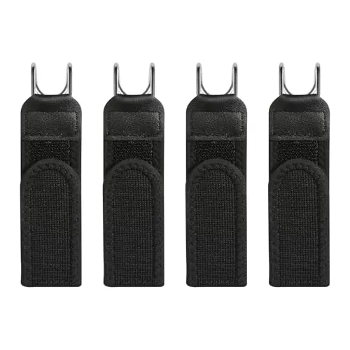 GFUEIGJ 4 Stück Gürtel Ohne Schnalle Herren Unsichtbarer Elastischer Gürtel Ohne Schnalle für Herren Damen, Schnallenloser Gürtels Mit Metallhaken für Jeans Hosen Kleid
