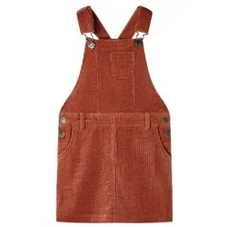 Kinder-Latzkleid Cord Cognac 116