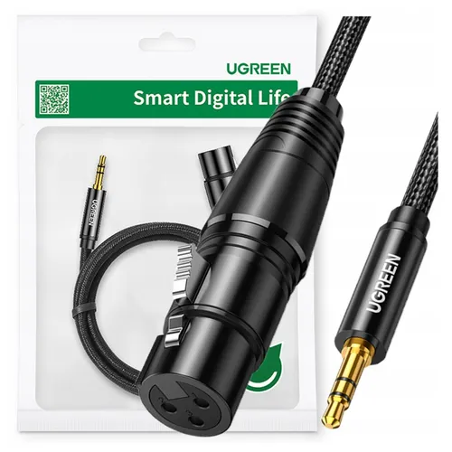 UGREEN AUDIOKABEL 3,5 MM MINI-Klinke AUF XLR 1M FÜR KONDENSATORMIKROFONE