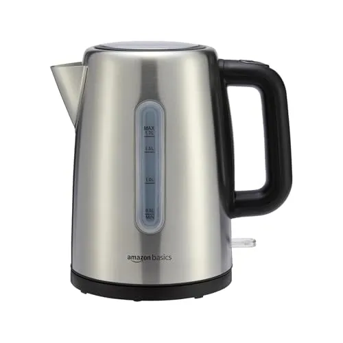 Amazon Basics Edelstahl-Wasserkocher 1.7L