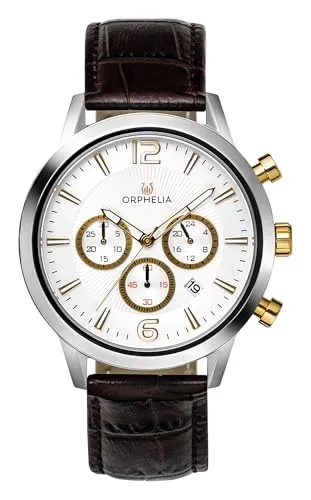 Orphelia HerrenArmbanduhr Chronograph Quarz Leder OR81801