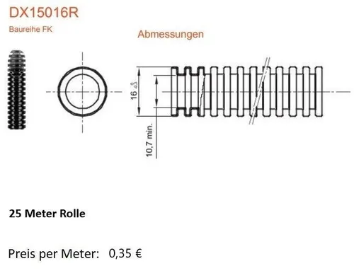 Produktbild Gewiss Flexibles Installationsrohr M25
