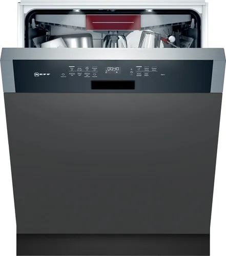 Neff S147ZCS35E - Teilintegrierter Geschirrspüler 60 cm, energieeffizient mit nur 42 dB, Home Connect und 14 Maßgedecken