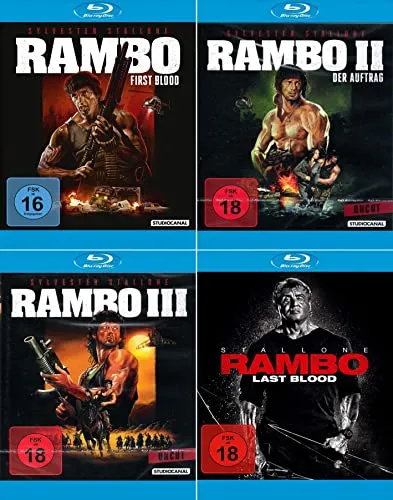 Rambo 1-3 (Teil1+2+3) Uncut (Digital Remastered) + Rambo - Last Blood [Blu-ray]
