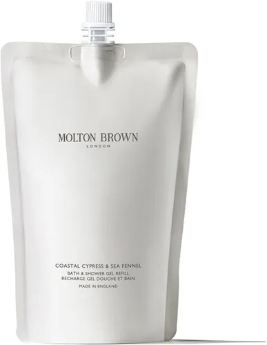 Molton-Brown Coastal Cypress & Sea Fennel Duschgel 400 ml - Duschgel mit maritimen Aromen für einen erfrischenden Start in den Tag. Ideal für Körperpflege nach dem Workout und sorgt für ein revitalisierendes Gefühl auf der Haut.