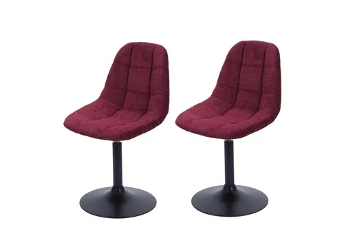 PROREGAL® Esszimmerstuhl Esszimmerstuhl drehbar, Material, Farbe (2 St), bequemer um 360° drehbarer Schalensitz