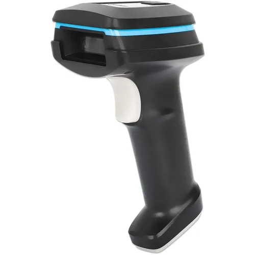 Manhattan Barcode-Scanner Handgerät 2D-Imager - Hand- & Barcodescanner mit 60 Scans/Sek., Bluetooth 4.2 und RF (2.4 GHz) für kabellose Effizienz und schnelle Datenerfassung.