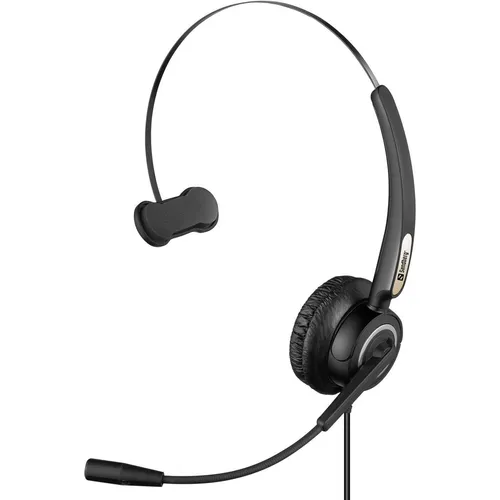 Sandberg Office Headset Pro Mono (USB) - KopfhoererHeadsets mit flexiblem Mikrofonarm, ideal für Home-Office und Lernen. Leichtes Design, weiche Ohrpolster und integrierte Lautstärkeregelung für optimalen Komfort.