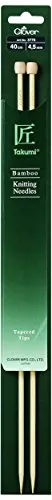 Clover 3770 Bambus-Jackennadeln Takumi 40 cm, 4,50 mm