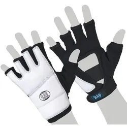 BAY-Sports MMA-Handschuhe Touch Krav Maga Wing Tsun Handschutz Handschützer weiß, XXS - XXL Erwachsene und Kinder weiß S