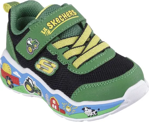 Skechers Jungen Play Scene Barn-Squad Buddies Sneakers in grün von Skechers