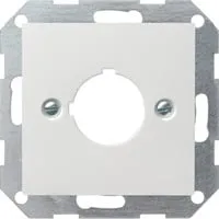 Zentraleinsatz mit Tragring zur Aufnahme von Befehls- und Meldegeräten Ø 22,5 mm, Abdeckung weiß, Retail