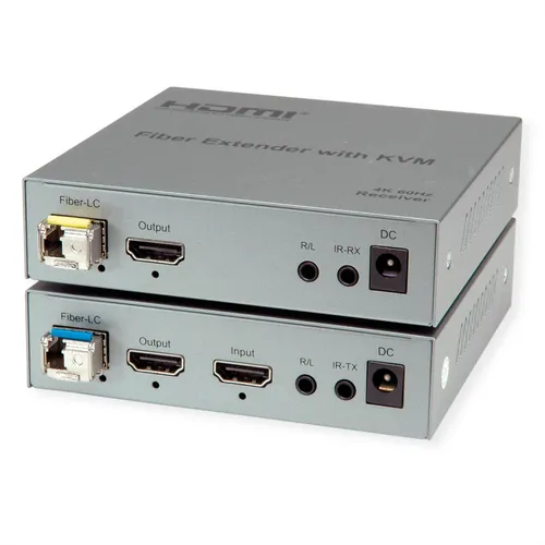 KVM Verlängerung über LWL, HDMI 4K, USB, 20 km