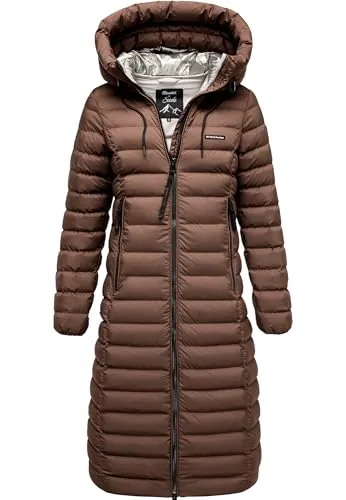 REPUBLIX Damen Gefütterte Winterjacke RJ-8022 in Braun XXL - Elegante gefütterte Winterjacke für Damen – mit extra großer Kapuze für optimalen Schutz vor Kälte. Hochwertige Verarbeitung aus robustem Material und zwei-Wege-Reißverschluss für mehr Bewegungsfreiheit. Ideal für stilvolle Winteroutfits.