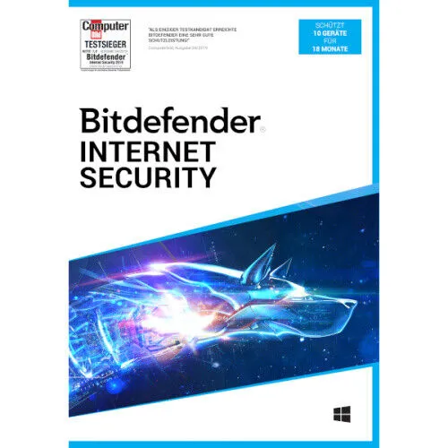 Bitdefender Internet Security 10 Geräte - 18 Monate - Kategorie: Games - Schützen Sie bis zu 10 Geräte mit einem leistungsstarken Antivirus und genießen Sie 18 Monate umfassenden Schutz.