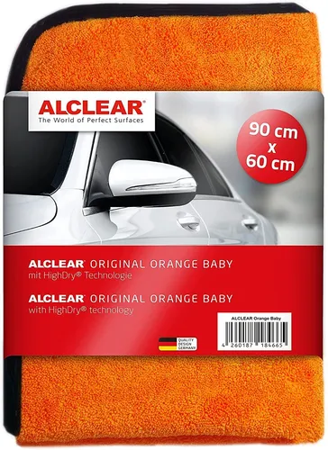 ALCLEAR Original Orange Baby Mikrofaser Trockentuch 90x60 cm XXL Trocken Tuch