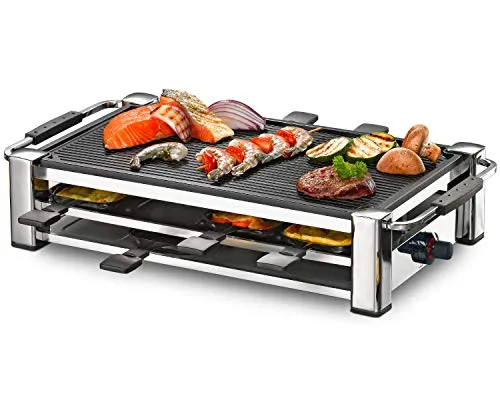 ROMMELSBACHER RCC 1500 Raclette-Grill – 8 Personen, 1500 W, 2m Kabel