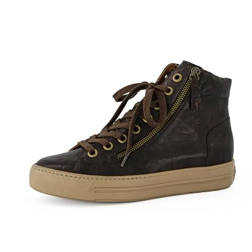Paul Green 4024-33 Stiefel braun 37 EU - Elegante Stiefel in Braun aus hochwertigem Leder, ideal für stilvolle Anlässe. Mit Reißverschluss und Schnürung für perfekten Sitz, Größe 37 EU.