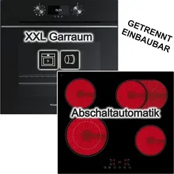 Küppersbusch Herdset: Backofen mit Glaskeramik-Kochfeld