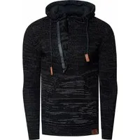 Rusty Neal Herren Grobstrick Slim Fit Kapuzen-Pullover - Stylischer Slim Fit Pullover aus 70% Polyacryl und 30% Baumwolle, ideal für die kalte Jahreszeit. Bequem und pflegeleicht – für einen modischen Auftritt im Büro oder in der Freizeit.