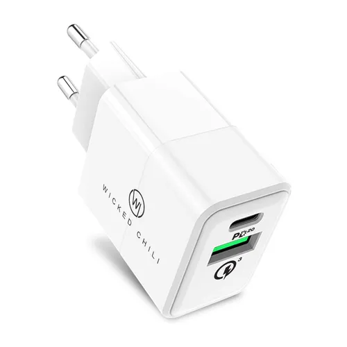 Wicked Chili 20W Dual USB-Netzteil mit Quick Charge und USB-C PD