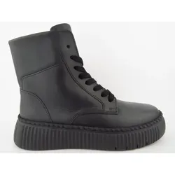 Gabor Damen Plateaustiefeletten mit Comfort-Fußbett, schwarz, 37.5 EU - Elegante Plateaustiefeletten für Damen mit komfortablem, wechselbarem Fußbett. Ideal für einen stilvollen Auftritt im Alltag, gefertigt aus hochwertigem Lackmaterial.