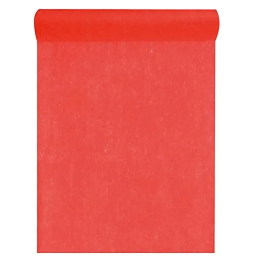 Santex Vliesstoff, 30 cm, 25 m lang, Tischläufer, Party, Hochzeitsdekoration. Rot