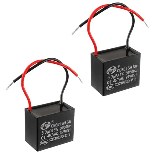 SIGANDG CBB61 5uF 450V AC 50/60 Hz Klimaanlage Lüfter Motor Laufkondensator (2er Pack)