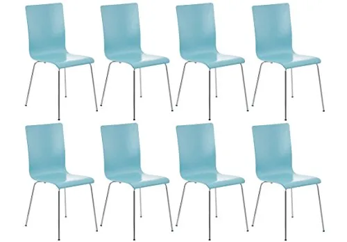 CLP 8er-Set Wartezimmerstuhl Pepe, hellblau