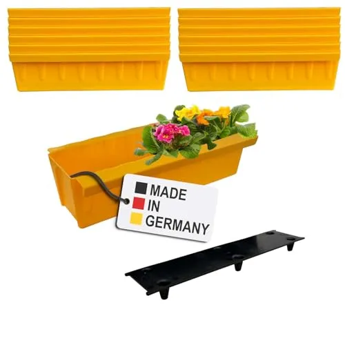 BURI 12 Euro-Paletten Blumenkästen-Einsätze mit Bewässerungsmatte - Blumenkästen für Europaletten, ideal zur Gestaltung von Hochbeeten und Kräutergärten. Integrierte Bewässerungsmatte sorgt für gesunde Pflanzen ohne häufiges Gießen.