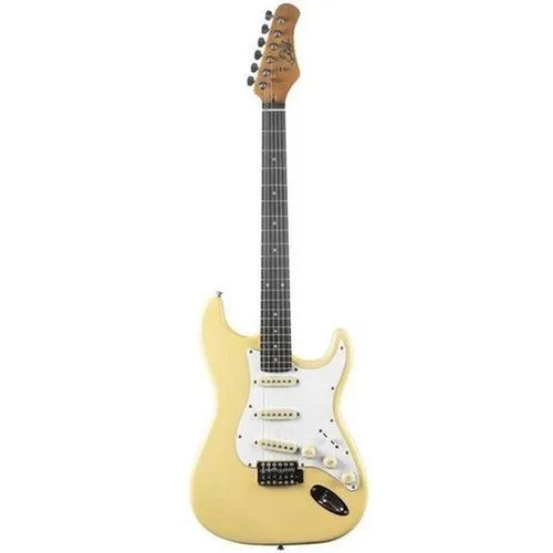 EKO E-Gitarre im Strat-Stil, creme, Pappelkorpus (E-Gitarre, Ahorn, Lorbeerholz, Pappel) (65420560)