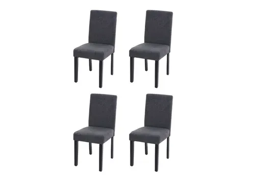 PROREGAL® Esszimmerstuhl Esszimmerstuhl klassisch und zeitlos HxBxT 90x43x56cm Material, Farbe (4 St), Mit hochwertigem Bezug, erhältlich in vielen Ausführungen