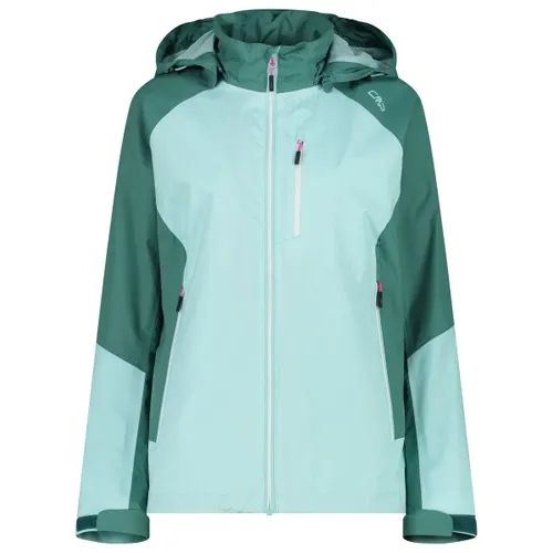CMP Woman Jacket Zip Hood opale (E412) 46 - Funktionsjacke für Damen, wasserdicht und atmungsaktiv mit abnehmbarer Kapuze – ideal für jedes Wetter und Abenteuer.