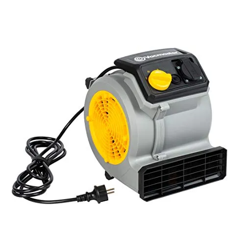 Vacmaster AM1202 Air Mover Gebläse 124 Watt - Tischventilator mit starkem Luftstrom für schnelles Trocknen und Abkühlen. Energieeffizient, 3 Geschwindigkeitsstufen und integrierte Verlängerungssteckdose für bis zu 12 Ventilatoren.