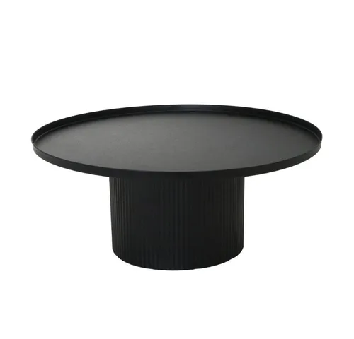 Grafelstein Etagere Dekoplateau LIVING schwarz Metall Dekoteller mit Fuß D25,5cm Kerzentel