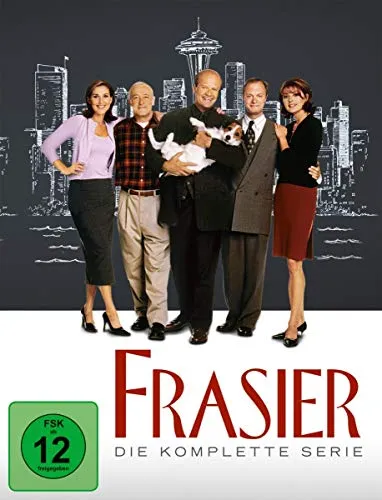 Frasier - Die komplette Serie [44 DVDs] - Beliebte Sitcom mit 44 DVDs, ideal für Fans von humorvollen Familiengeschichten und cleveren Dialogen.