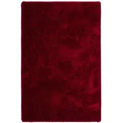 Snapstyle Hochflor Teppich Rot 100x200 cm - Hochwertiger Hochflor Teppich aus 3500 g/m² Polyester. Flauschig und gemütlich, verleiht er jedem Raum Eleganz und Komfort. Ideal zur individuellen Gestaltung Ihrer Wohnräume.