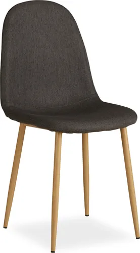 Homestyle4u Polsterstuhl Anthrazit – Bequemer Esszimmerstuhl