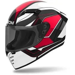 Airoh Connor Dunk Helm XL - Schwarz-Weiss-Rot - Motorradhelm mit ASN für optimale Belüftung und ATVR für einfaches Visierwechseln. Ideal für anspruchsvolle Fahrer.