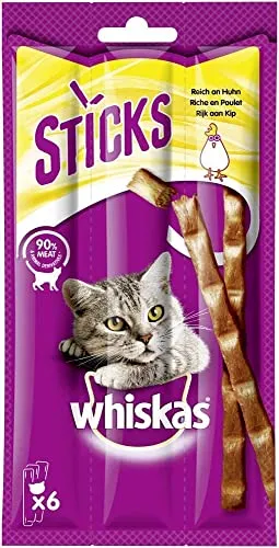 whiskas Sticks Reich an Huhn | 14x 6 Stück von Whiskas