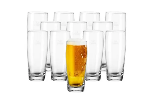 Pasabahce Willibecher Bierglas 0,62 l – 12er Set - Hochwertige Biergläser mit Eichstrich, spülmaschinenfest und hitzebeständig bis 70°C. Perfekt für gesellige Abende und jede Feier.