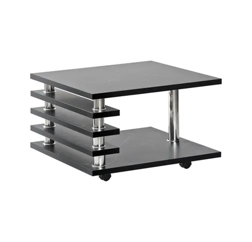 CasaXXl Couchtisch auf Rollen Schwarz Marmor Optik in schwarz von Hooz