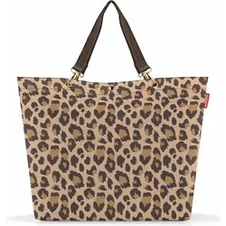 reisenthel shopper XL Einkaufstasche Leo Macchiato 35 L - Einkaufstasche mit großem Volumen von 35 Litern, ideal für Einkäufe und Ausflüge, aus robustem Polyester in stylischem Leo Macchiato Design.