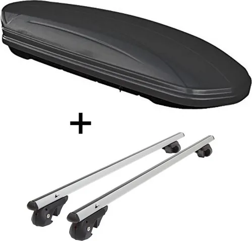 Dachbox VDPMAA460 460L abschließbar + Alu Relingträger VDP004XL für BMW X3 E83