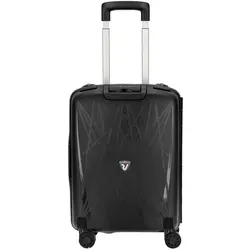 RONCATO Light Trolley Cabina 20 4 Rolls S Black - Koffer mit leisen Rollen für komfortables Reisen, ideal für Fernreisen. Maße: 40 x 55 x 20 cm - perfekt für den nächsten Urlaub!