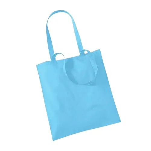 Westford Mill Unisex's WM101SUBL Wm101 Promo Bag for Life-Surf Blue, One Size