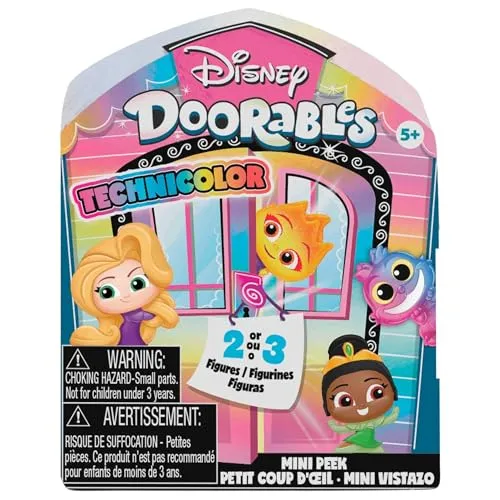 Disney Doorables Mini Peek Technicolor Takeover, 2 bis 3 Sammelfiguren, Stile können variieren, Kinderspielzeug ab 5 Jahren von Just Play, 6.99