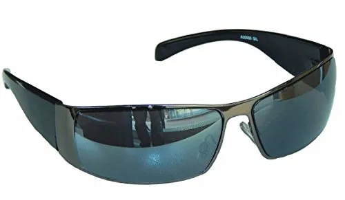 Gil SSC GANGSTER SONNENBRILLE Schwarz SPORTBRILLE MOTORRADBRILLE SPORT BRILLE (schwarz verspiegelt)